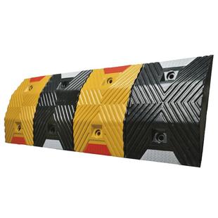 橡胶减速带橡胶道路限速缓冲带汽车公路马路铸钢减速带橡塑减速垄