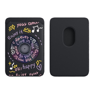 新款magSafe苹果磁吸卡包适用于iphone15promax皮革14pro卡套式13真皮质卡夹钱包配件插卡槽门禁卡一体直刷