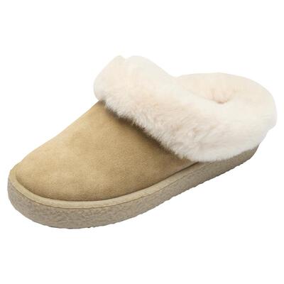 莱尔斯丹居家外出保暖加绒毛毛鞋