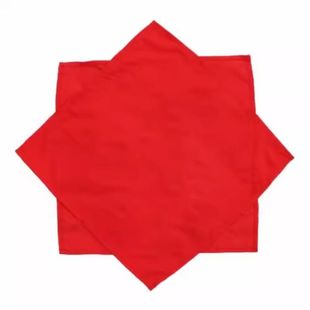 舞蹈手绢花考级专用大公鸡爱美丽东北秧歌舞二人转八角巾手帕红色