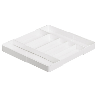 御仕家可伸缩抽屉分格整理盒厨房内置分隔餐具刀叉勺筷子收纳盒子