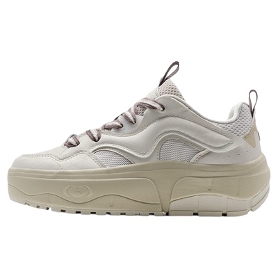 特步棉花糖|板鞋2025夏季新款厚底休闲鞋女鞋运动鞋百搭增高鞋子