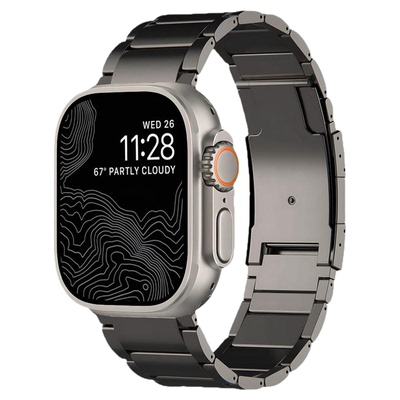 适用苹果Ultra3手表纯钛金属表带