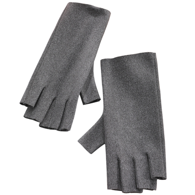 发热德绒半指保暖手套办公不起球