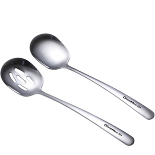 加厚304不锈钢公用勺子自助分菜勺大号 酒店餐厅大公勺食堂分餐匙