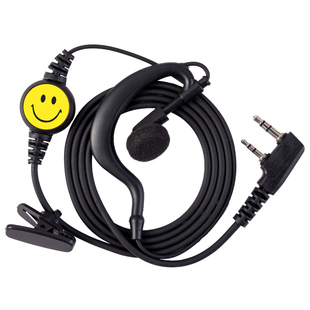 对讲讲机耳机小机耳麦对讲电话机耳机线通用型耳挂式K头M T头单孔