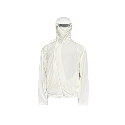 JCAESAR斜拉链抽绳连帽防晒服