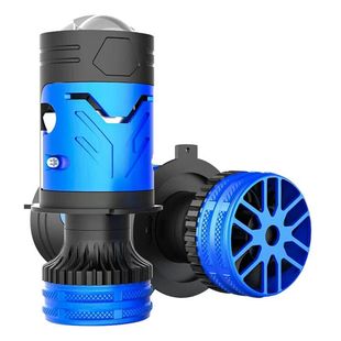 汽车led激光大灯双光透镜改装强光h4远近光一体车灯超亮矩阵灯泡