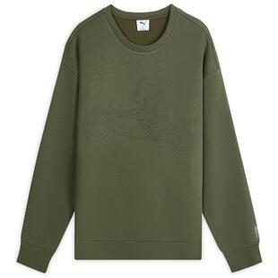 宽松橄榄绿休闲长袖卫衣男女PUMA彪马官方新款春季运动上衣635051