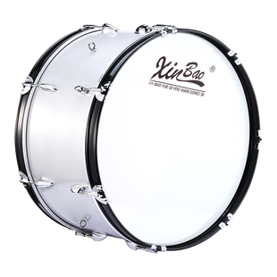 新宝军鼓乐器大军鼓20/22/24/25英寸西洋军乐队背架鼓铝合金专业