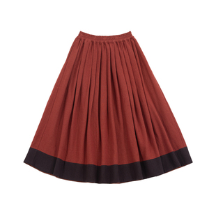 谜阿凰【乌木红棕双面穿圆领袄】汉元素汉服红色拜年款新年战袍女