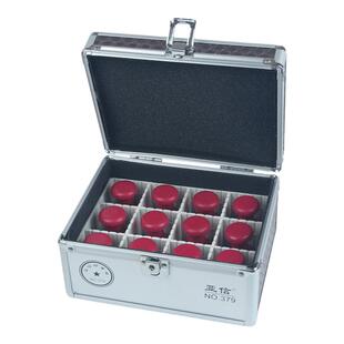 亚信多格印章箱手提带锁铝合金印章整理收纳箱带公章财务章保管箱多功能组多能组合大小号印章盒