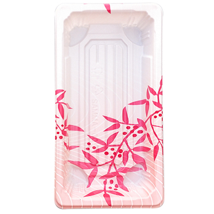 100套0号迷你号1480印花一次性寿司盒外卖打包盒刺身盒商用包邮