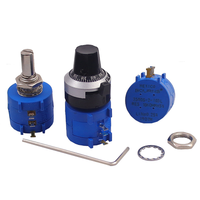 精密多圈绕线电位器3590S-2-103L 502L 104L 1K5K10K100K刻度旋钮