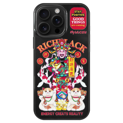 MythiCase by RICHBLACK 吉祥财神爷 透黑手机壳适用于iPhone17/17Pro/17ProMax