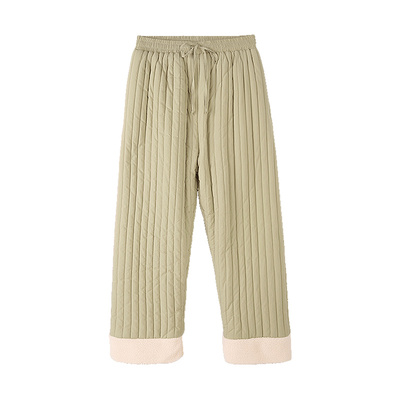 安之伴【巨保暖】三层加厚夹棉男士睡裤冬季套里款条纹冬天家居裤