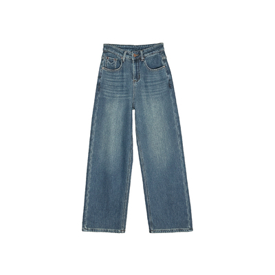 重磅神牛！加厚一体绒阔腿牛仔裤