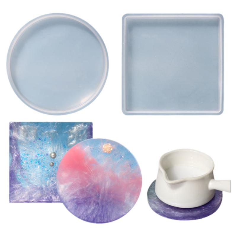 diy水晶滴胶压泥板 摆台底托模具超轻粘土压泥板工具Diy手工材料
