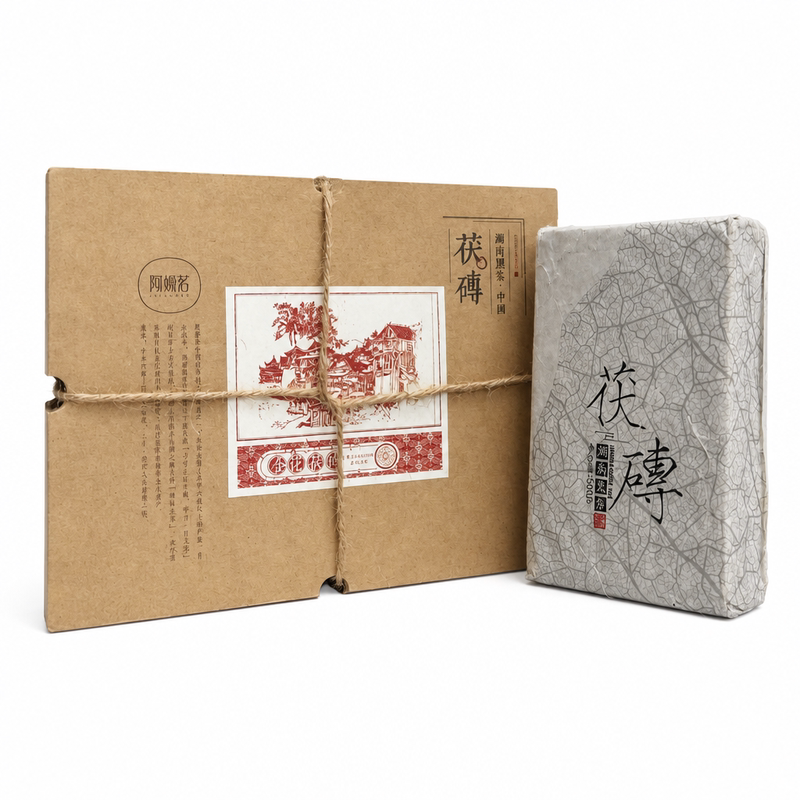 安化黑茶正宗湖南特产正品陈年金花茯砖茶叶礼盒霸蛮陈官方旗舰店