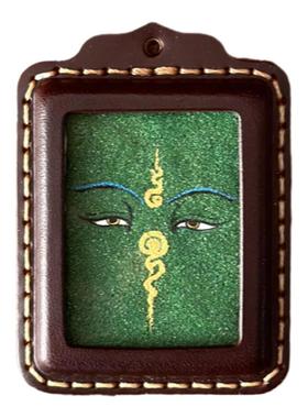 面首唐卡财神之眼嘎乌盒吊坠项链