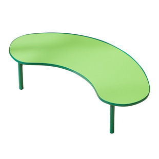 幼儿园桌椅儿童月亮桌早教培训班绘画学习桌升降加大多人月牙桌子