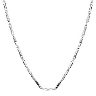 顺庆银楼S999足银项链女纯银元宝链男女情侣款时尚锁骨链好运礼物