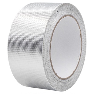 烟囱管道密封修补贴加宽加厚耐高温铝箔胶带强力高粘防漏烟火炉筒子排烟粘贴铝箔纸燃气灶抽油机管道补漏贴