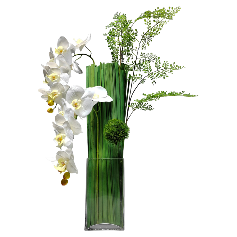 简约现代高端蝴蝶兰仿真花摆件轻奢客厅家居餐桌面假花摆设装饰品