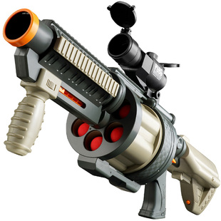 儿童迫击玩具火箭炮六连发榴弹炮rpg导弹小仿真军事模型大炮男孩