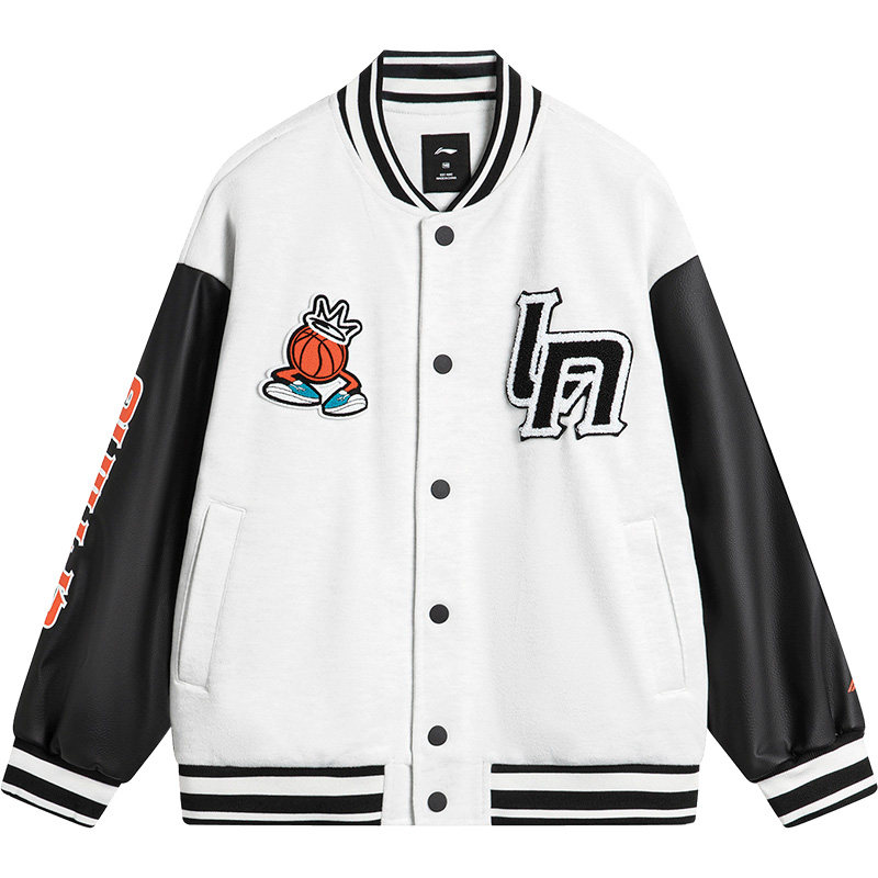 李宁童装春装新款棒球服