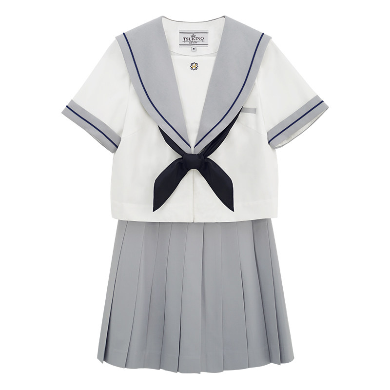 【月野HOUSE】*晗川中*原创JK制服校供绀一本名古屋襟水手服夏服