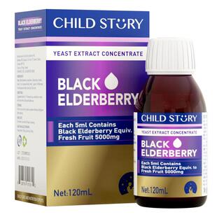 童年故事黑接骨木莓酵母抽提物复合饮料复合维生素滴剂