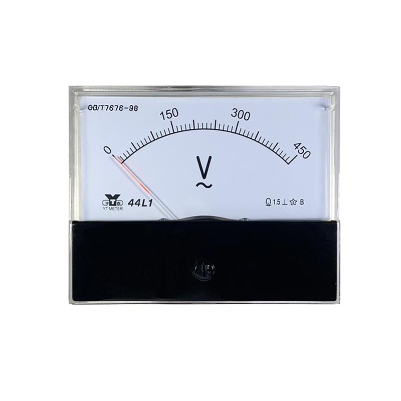 44L1交流电压表100v 250v 300v 450v指针ac安装仪表80*100mm