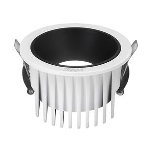 雷士照明防眩筒灯窄边嵌入式孔灯家用客厅无主灯三色变光led射灯