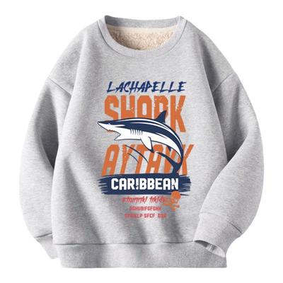 拉夏贝尔男童羊羔绒卫衣冬季