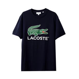 【自营】Lacoste/拉科斯特经典logo休闲短袖T恤男士潮牌舒适上衣