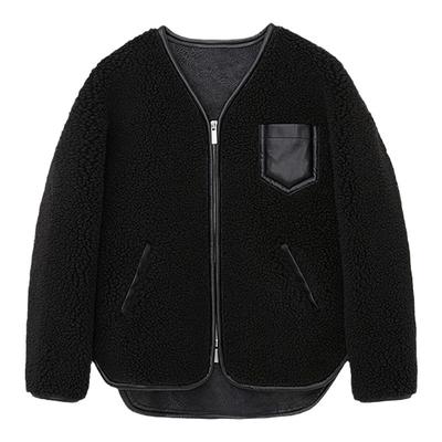 MIMIGOGO拉链羊毛颗粒绒外套