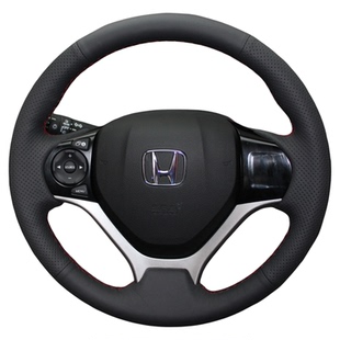 真皮手缝方向盘套适用于飞度/八代/九代/十代思域/杰德/缤智/XRV