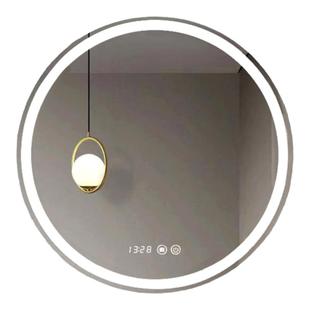 圆形镜子挂墙智能浴室镜卫生间带灯led触摸感应防雾发光外贸工程