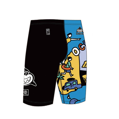 洲克卡通青少年专业比赛五分泳裤