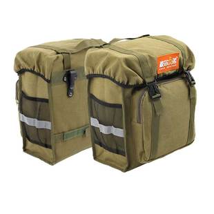 波尔兄弟山地旅行自行车前货架驮包前侧前叉长途骑行防水帆布长途