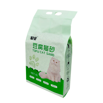冠绝原味豆腐猫砂绿茶味植物豆腐细砂6L猫沙除臭去味2kg非真空