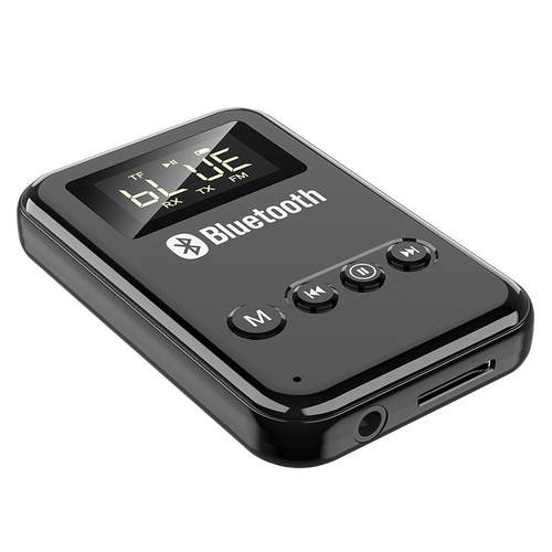 5.0蓝牙发射器接收器充电车载FM音频发射TF卡MP3播放蓝牙耳机音响