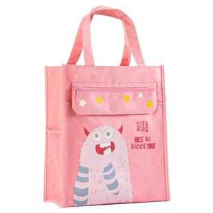 得力学生补习手提袋拎书袋文件补习袋帆布画画美术袋小学生学习用品补课包资料收纳袋儿童作业补课书袋期末