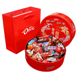 士力架德芙脆香米巧克力混装礼盒394g元旦礼物新年货零食礼包礼品