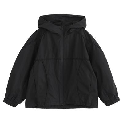 三合一面料创意分割设计外套