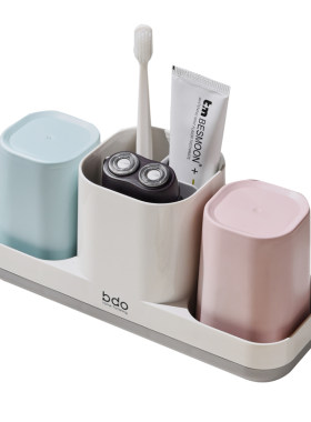 bdo漱口杯置物架洗漱杯套装牙缸
