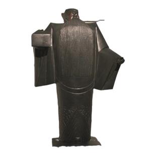 抽象人物包拯古代清廉人物玻璃钢雕塑制作户外园林室内博物馆雕塑