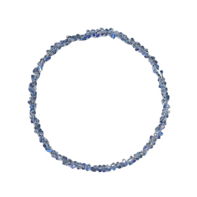 极细奥地利蓝水晶手链女弹力绳