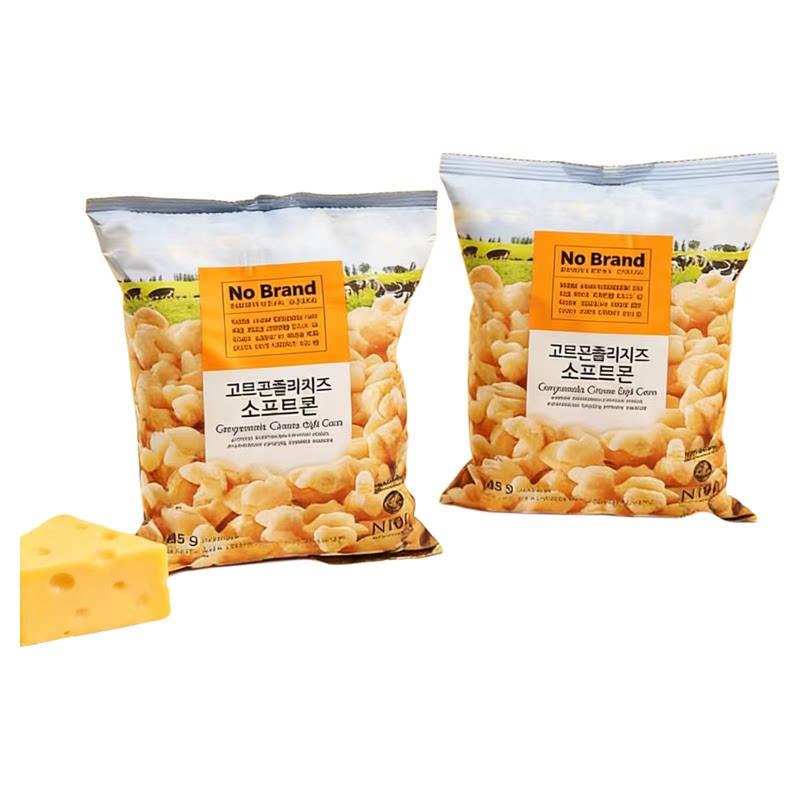 韩国NoBrand芝士玉米卷爆米花